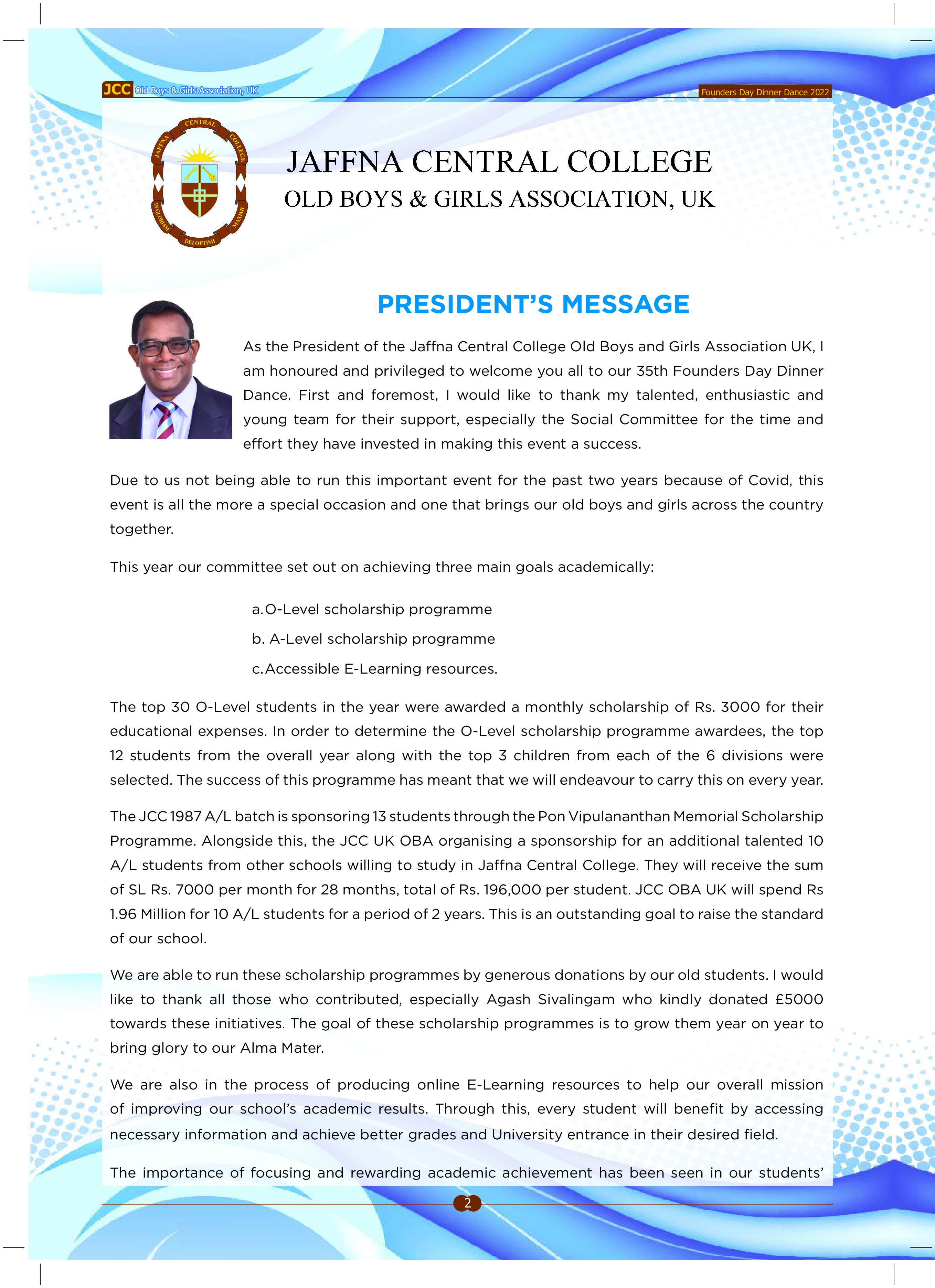 JCC OBA UK Newsletter - 2022 Page 1